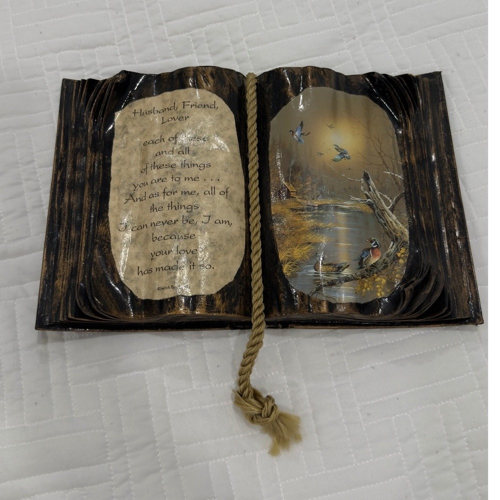 Judith Bond Books of Love Vintage Handmade Book Sculpture Husband Poem Ducks